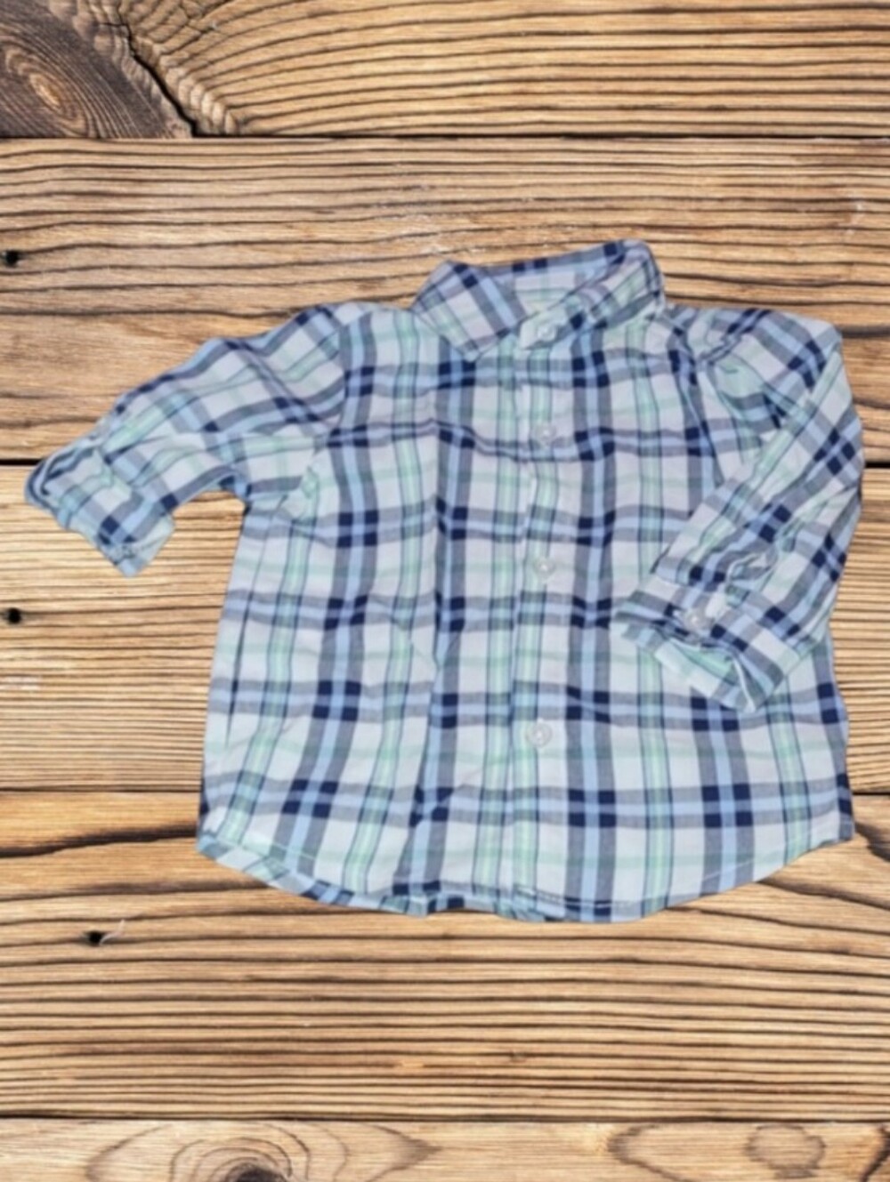 LITTLE BOY'S HEALTHTEX BABY BUTTON DOWN SHIRT